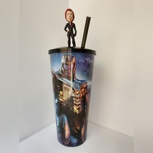 Marvel Avengers Endgame Cinemark Exclusive 44oz Cup. Thanos W/ Black Widow Lid